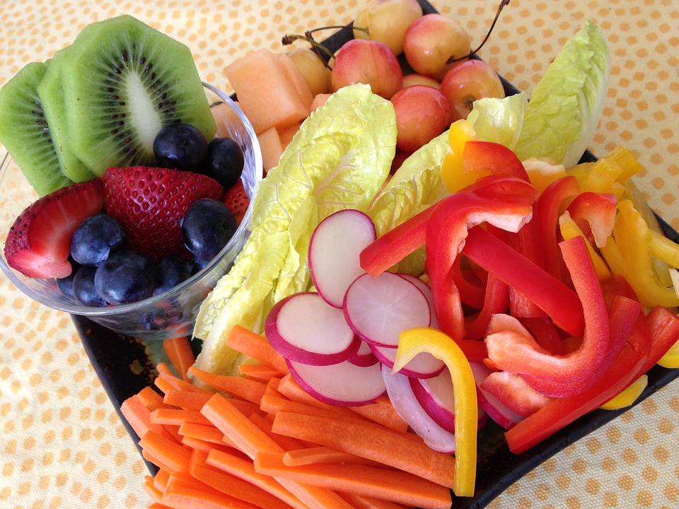 fresh fruits and veggies