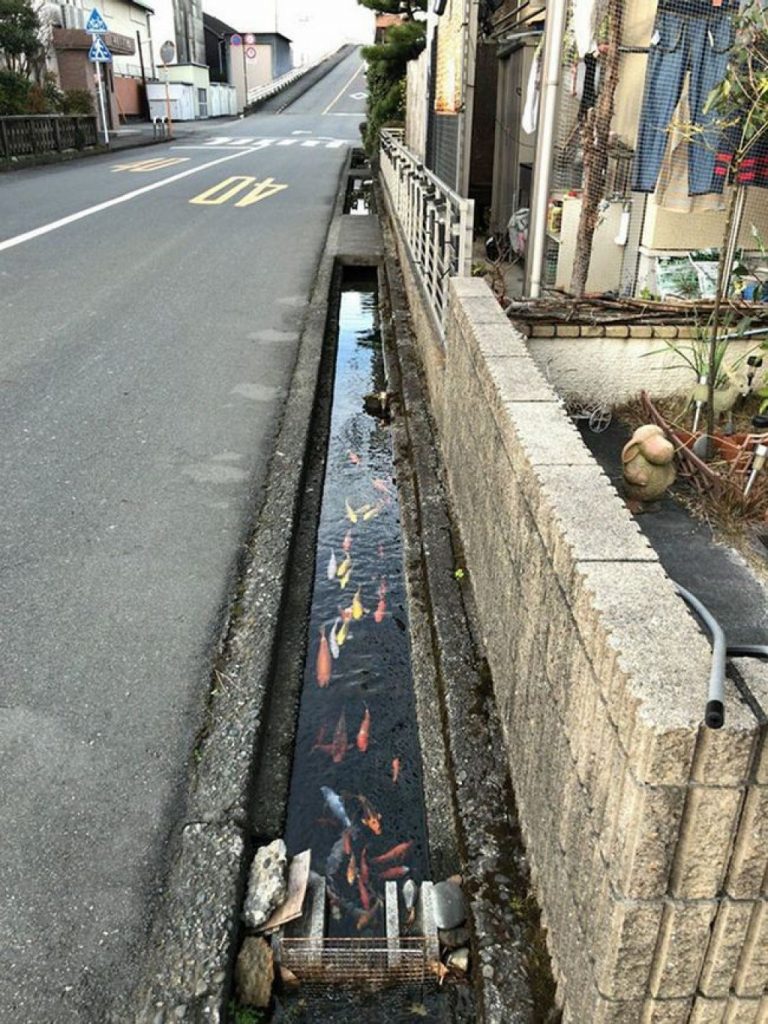Japan drainage chanel