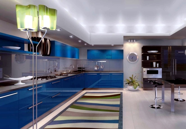 blue kitchen design ideas