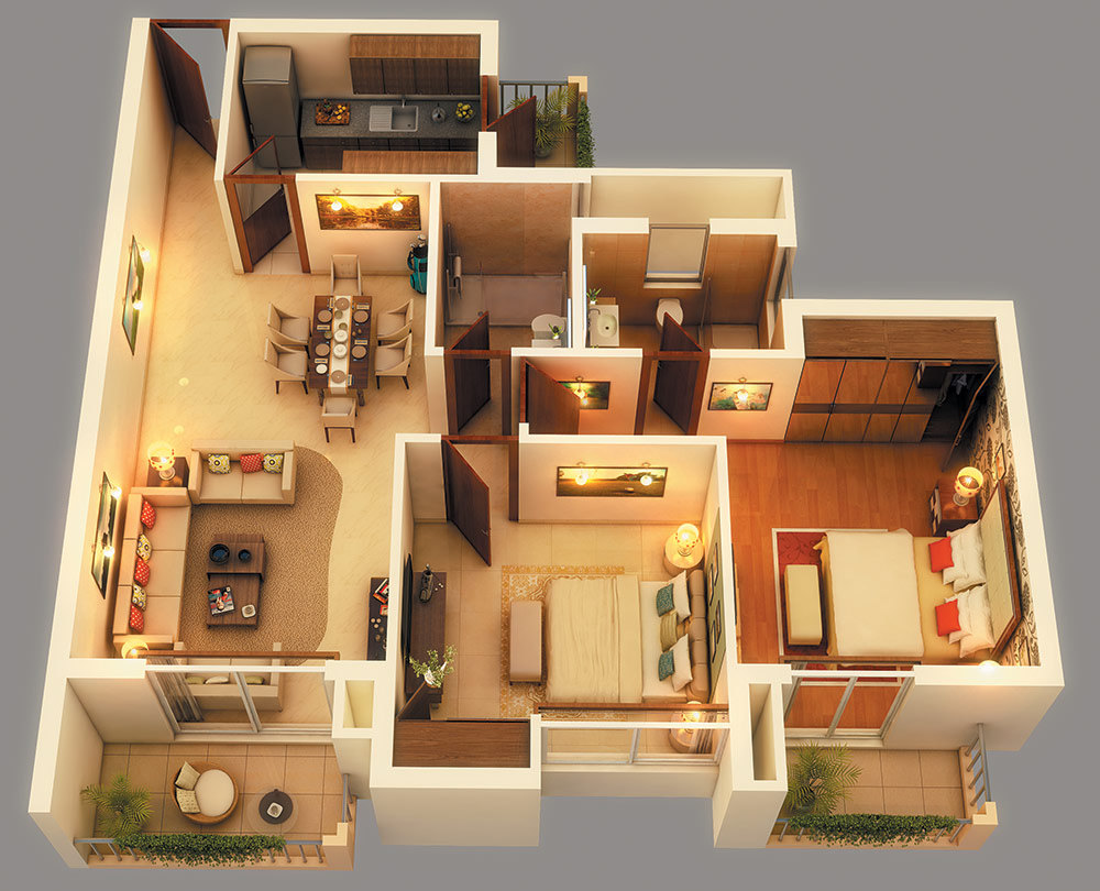 home plans in 3D