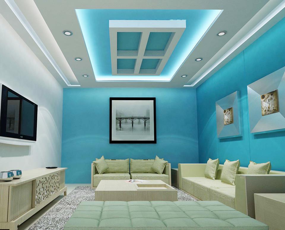 living room ceiling dimple grid