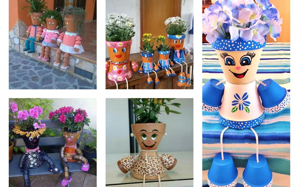 Wonderful DIY Clay Pot People for Fun Garden