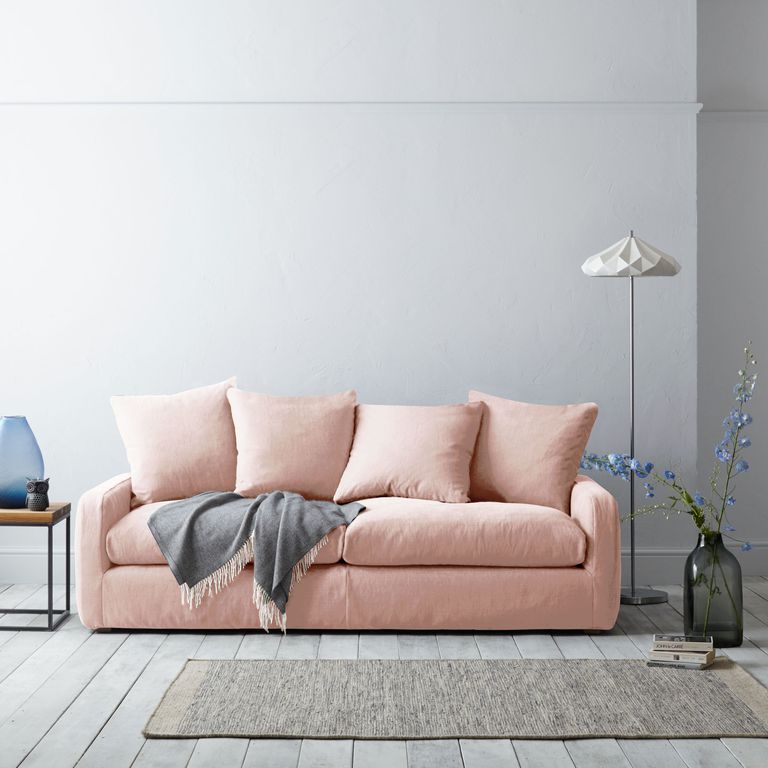 sofa in pastel