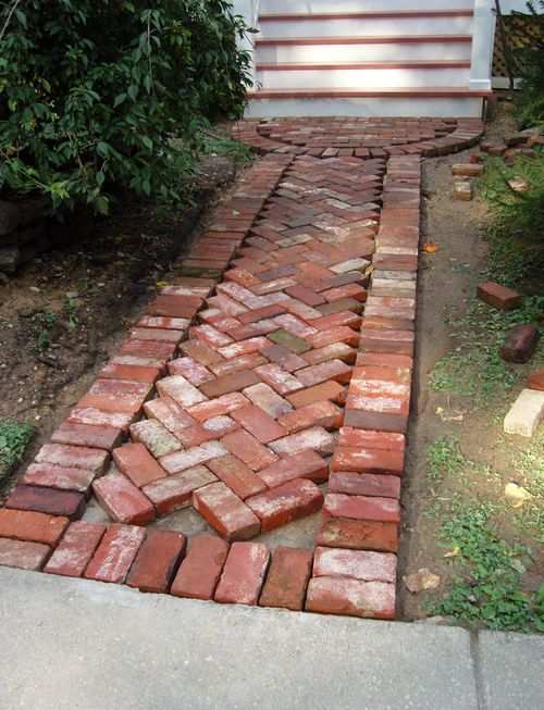 bricks garden pathway
