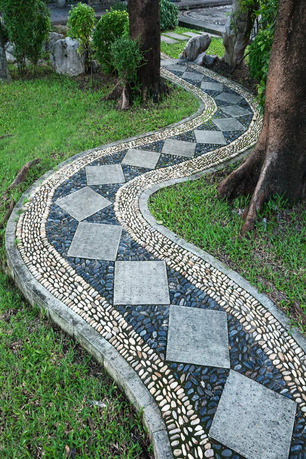 mosaic garden pathway