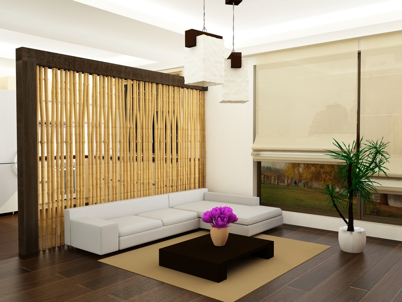 bamboo room divider