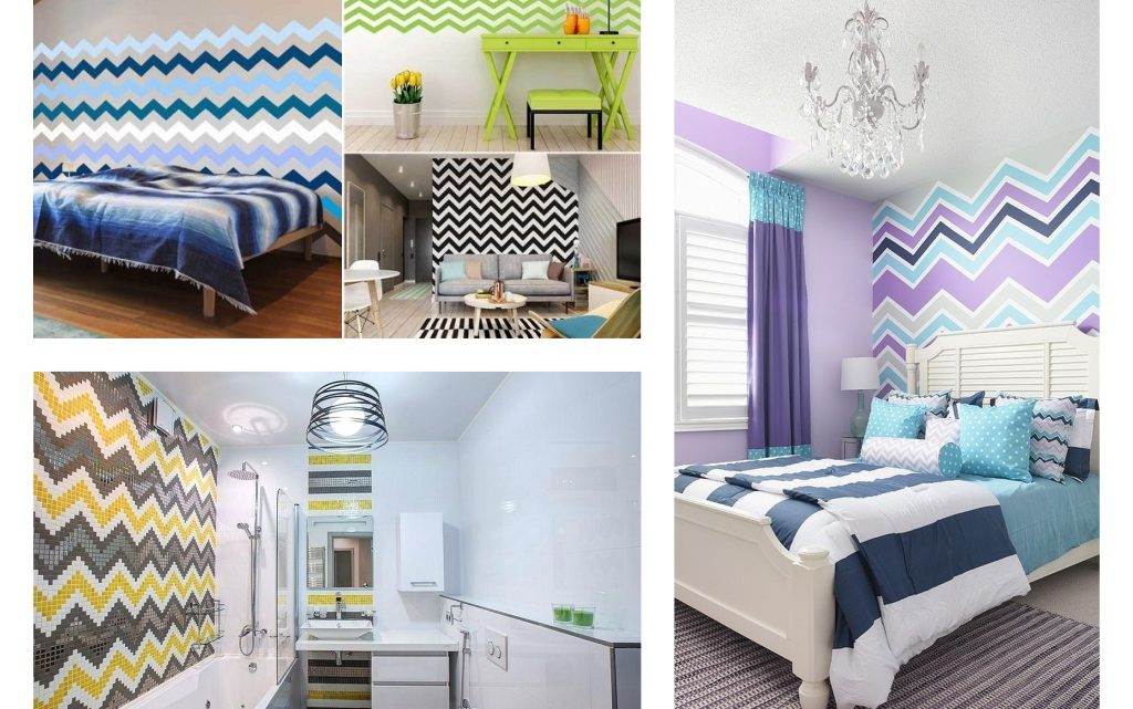 Awesome Chevron Patterned Wall Decor