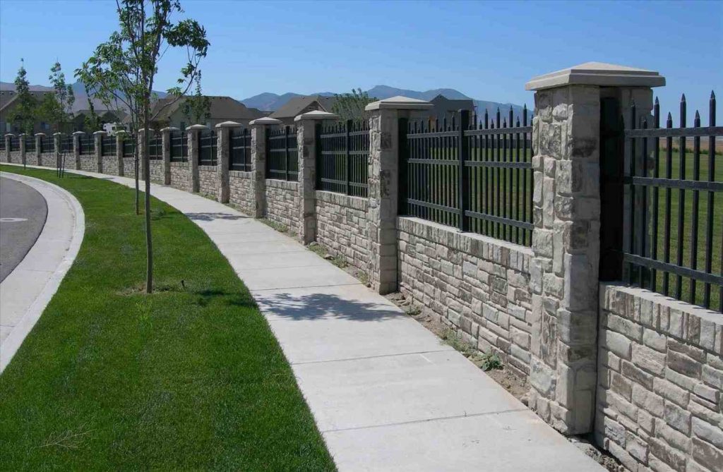 stones wall fencing