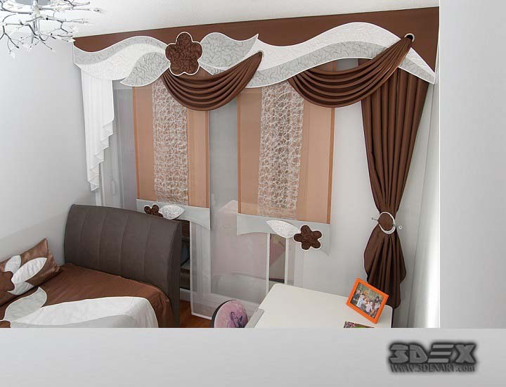 3D curtains design