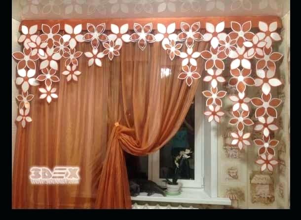 flowery curtains