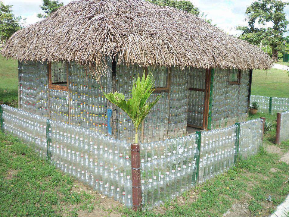 plastic bottles house