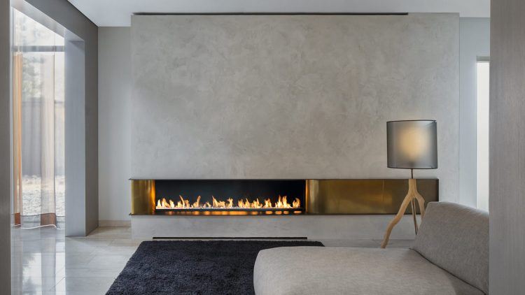 alluring fireplace in modern home