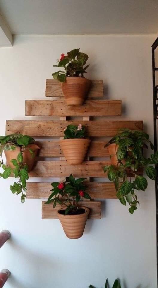 wooden stands for wall