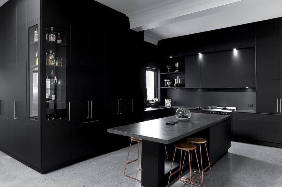 black kitchen