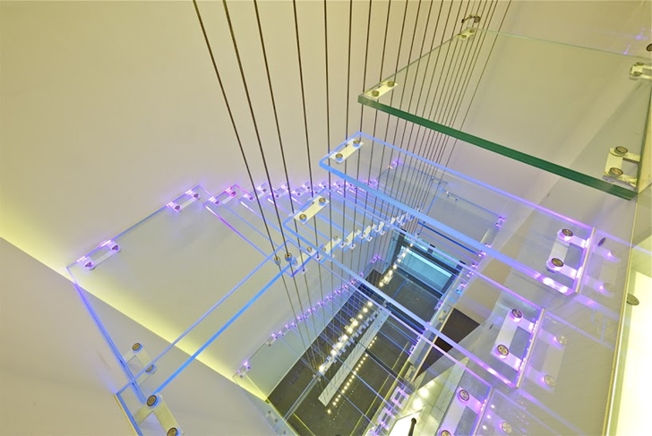 glass stairs