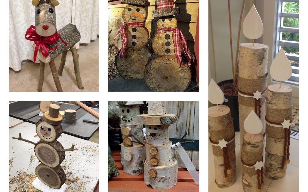 Tree Stumps Reuse for Christmas Decor