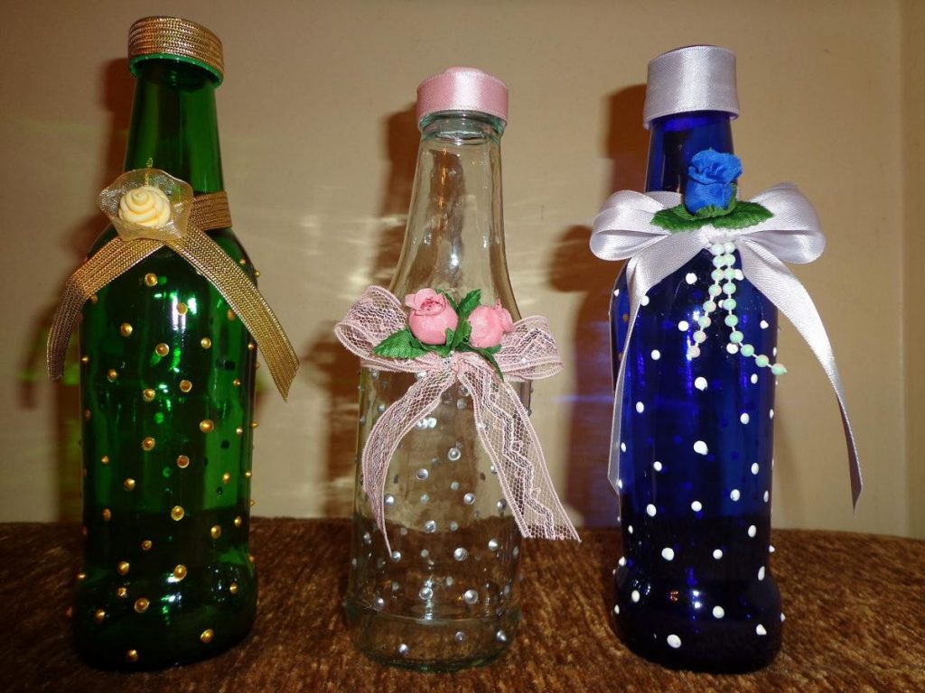 wine bottles reuse