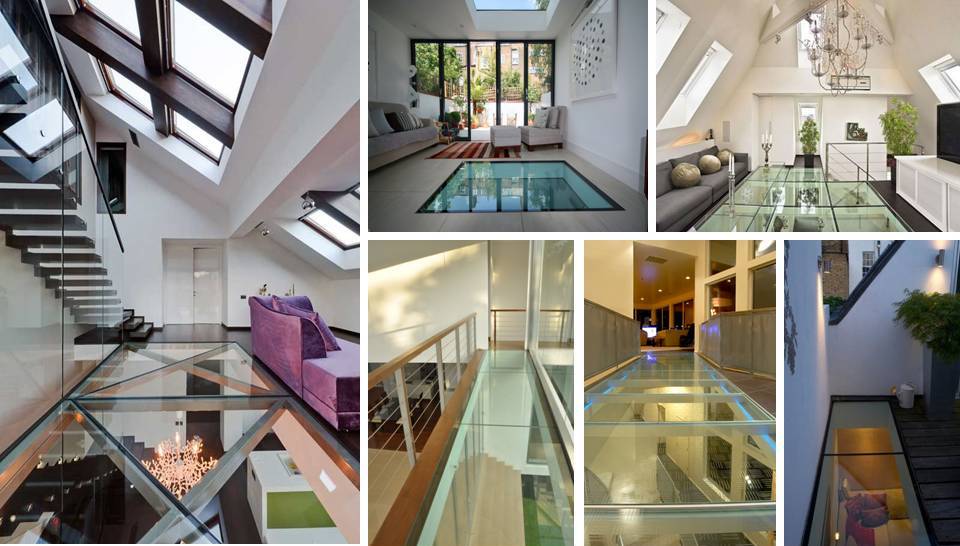 Transparent Glass Floor for Modern Houses