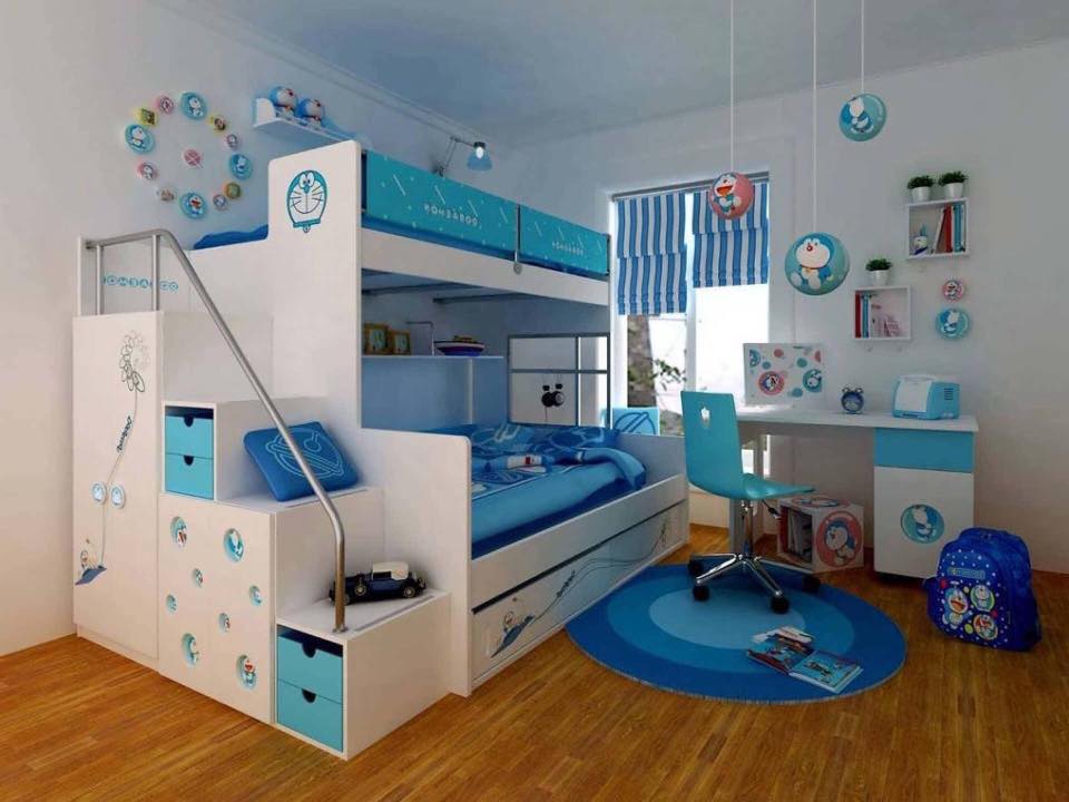 blue kids room design