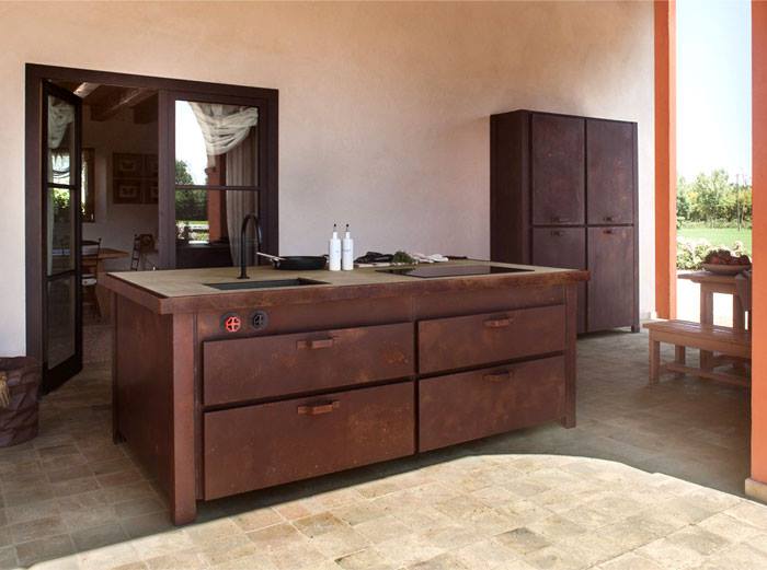 brown kitchen cabinet