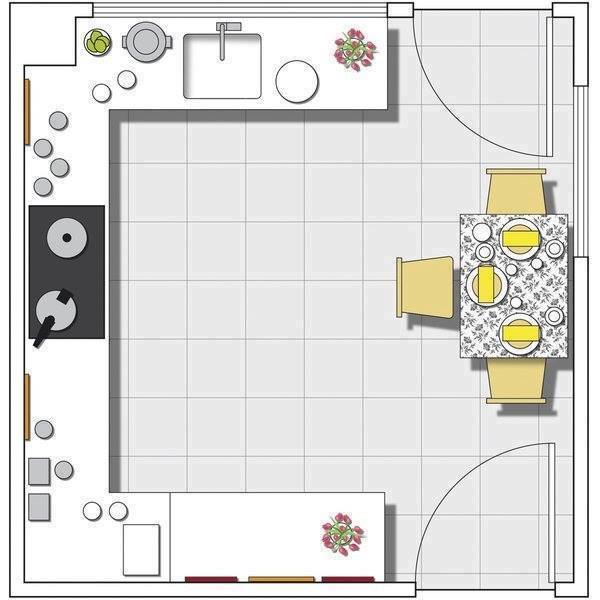 3D kitchen plan