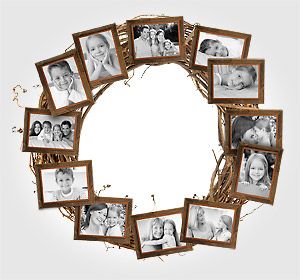 photo wreath