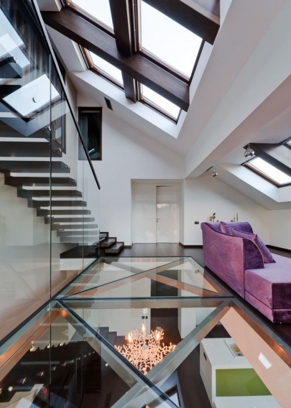 glass floor living room