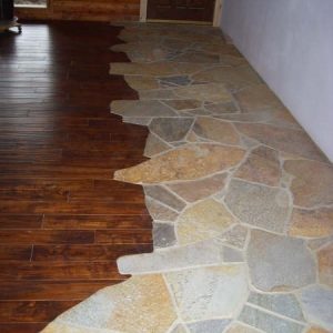 Ways And Examples Of Flooring Transitions, Wood And Tile Combination Flooring Ideas