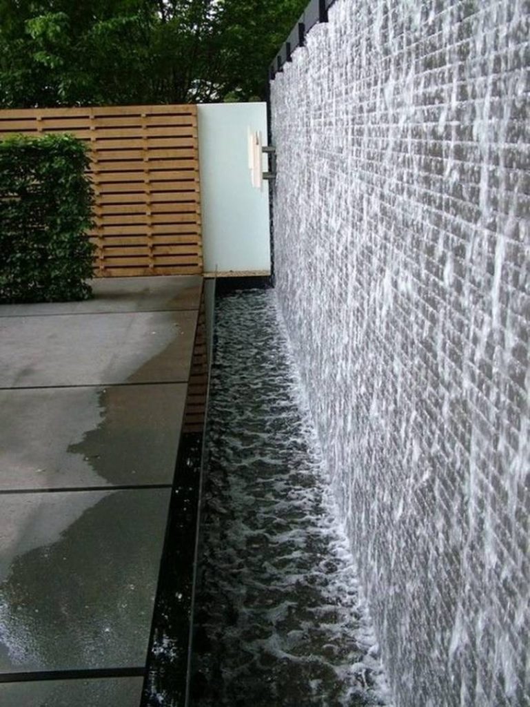 backyard waterfall