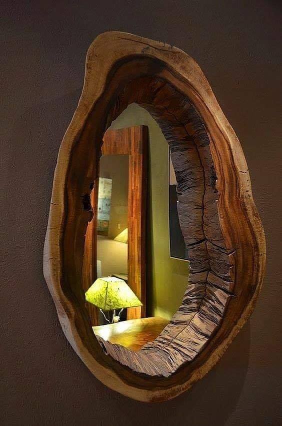 rustic wooden mirror frames