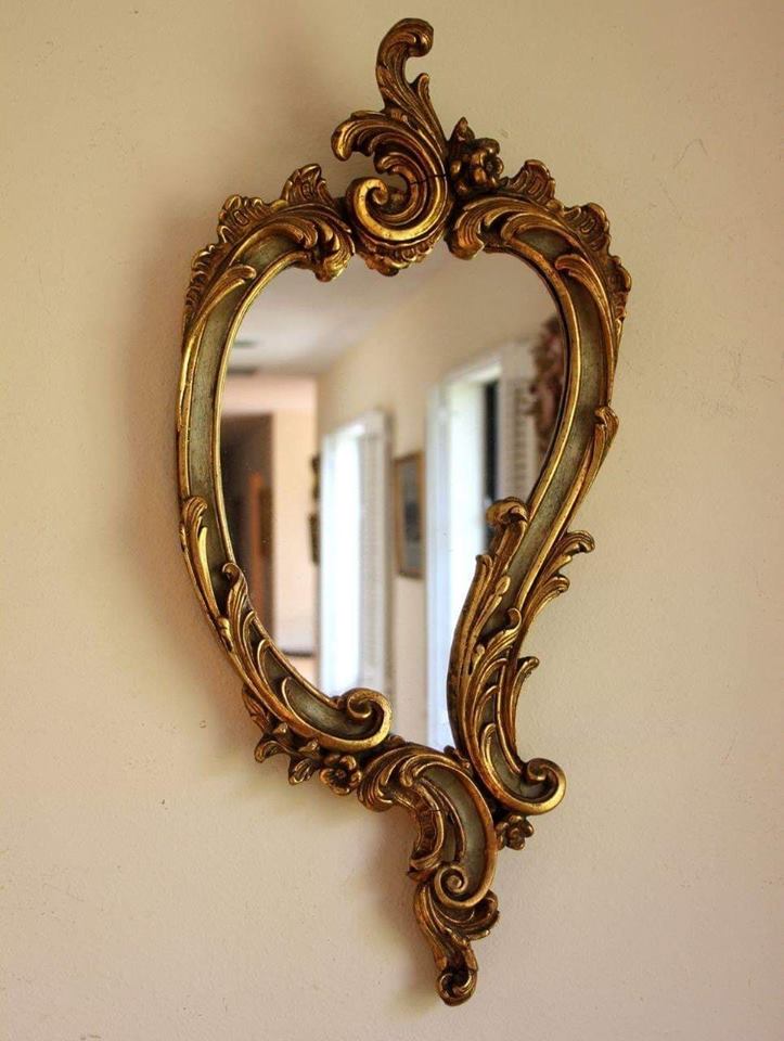 gold vintage mirror