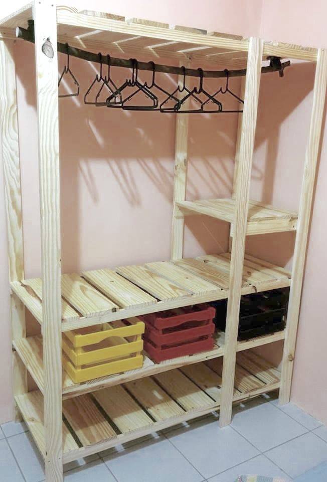 pallet wardrobe