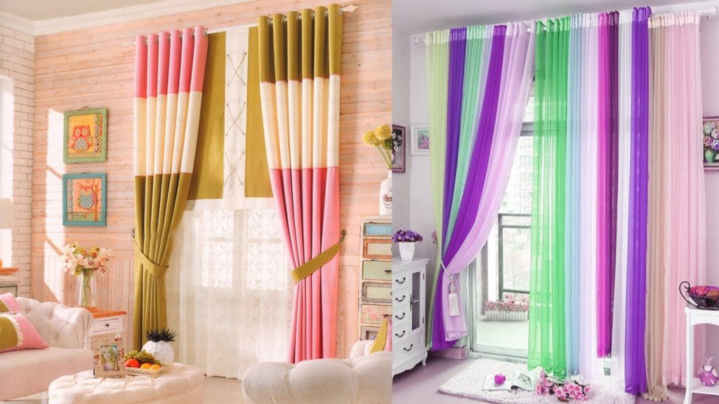 colorful curtains