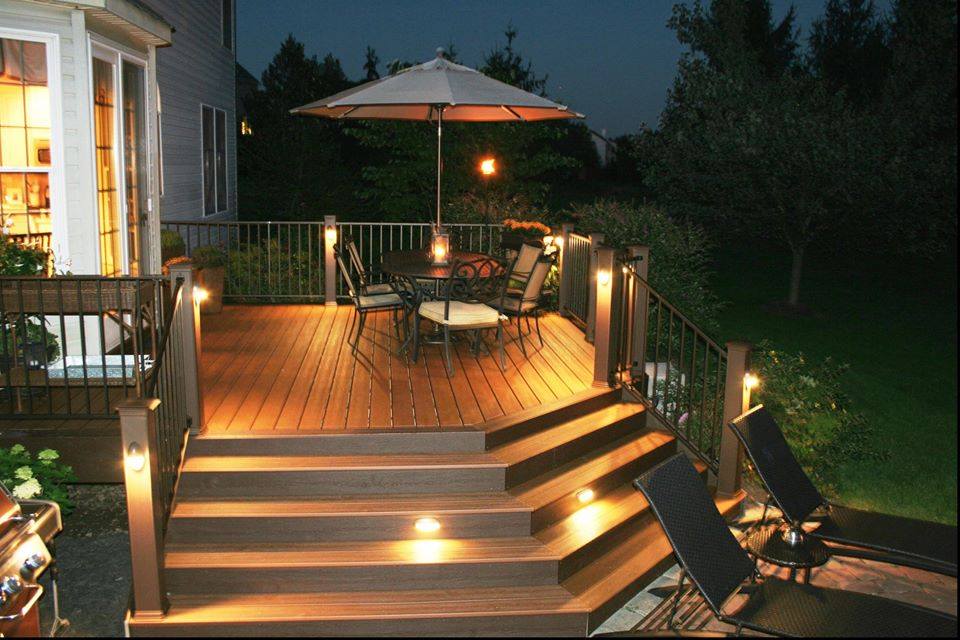 backyard wooden deck