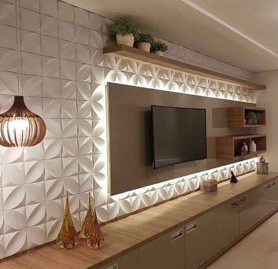 3D wall panel TV