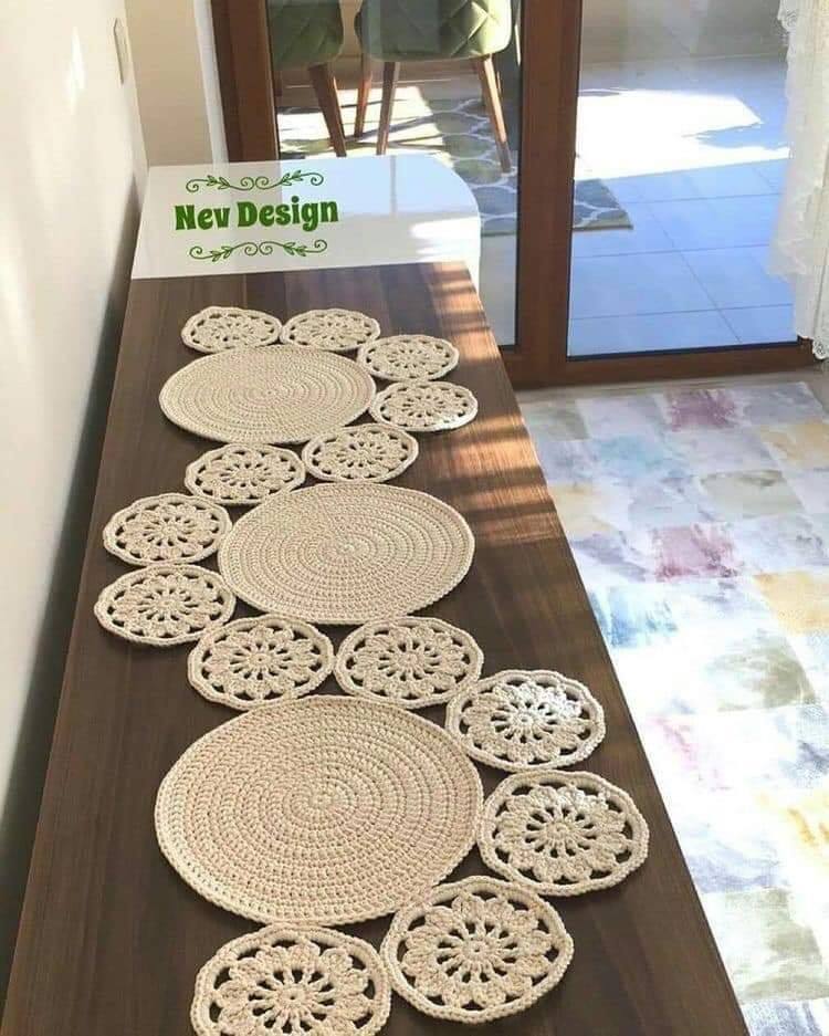 crochet table placemat