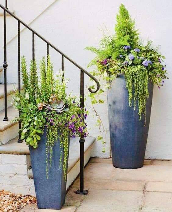 large flower pots