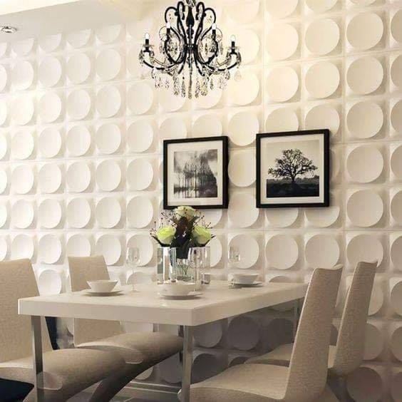 PVC wall panels dining room