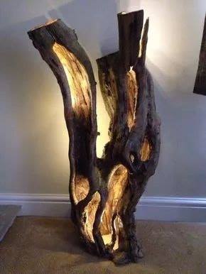 wood lamp