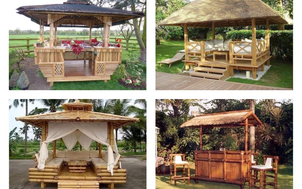 Lovely Covered Backyard Seating Pergola