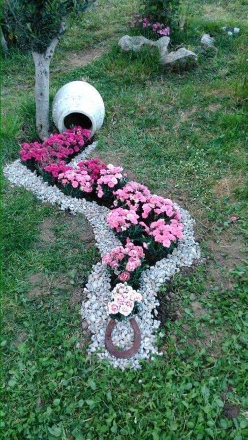 spilled flower pot
