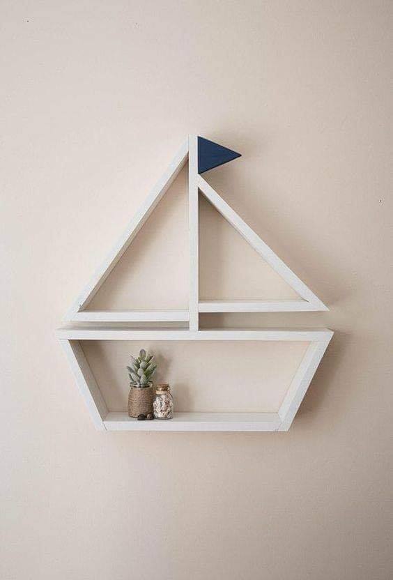 wooden shelf