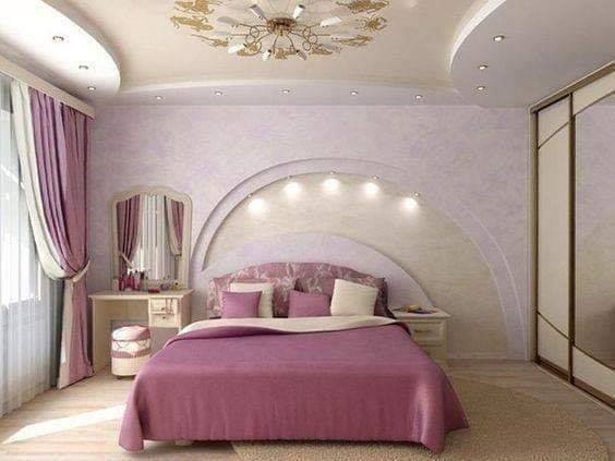 pink and white bedroom