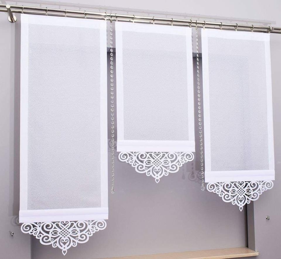 white curtains