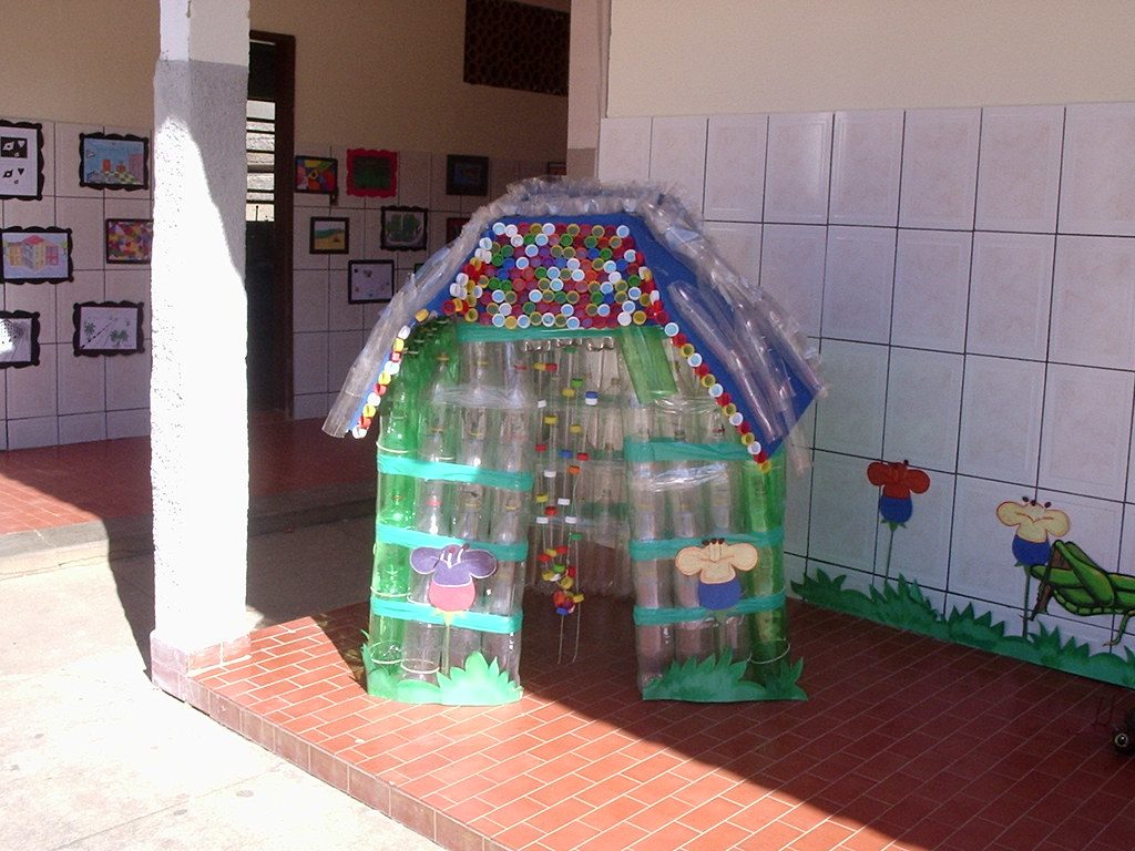 plastic bottles house