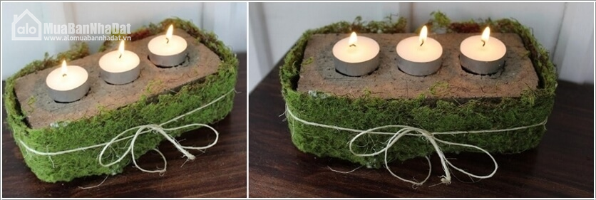 bricks candle holder