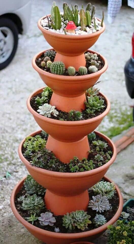 flower pot tower