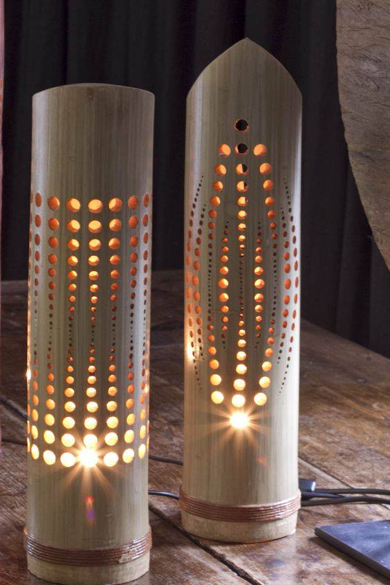 bamboo lamps