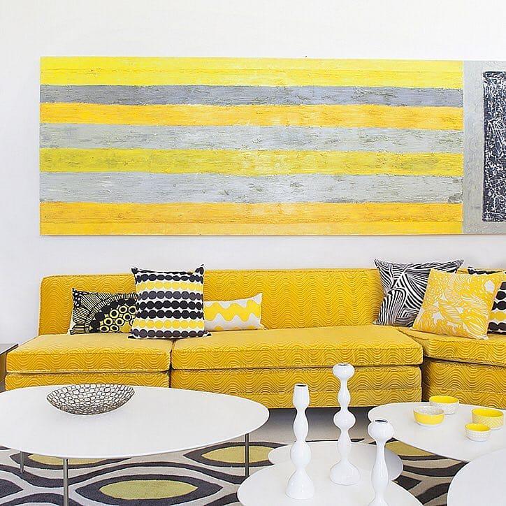 yellow living room