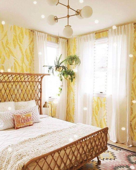 yellow bedroom